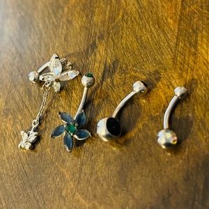 Lot of Surgical Steel Bellybutton Rings
